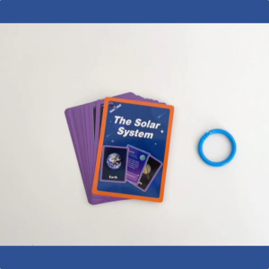 15 Flashcards Space Solar System Planet Toys | STEM Flash Card Game | Outer Space | Explore Match Quiz & Spin Through The Universe. Perfect for Astronomy Fans and Future Astronauts |Educational Learning Material For Kids