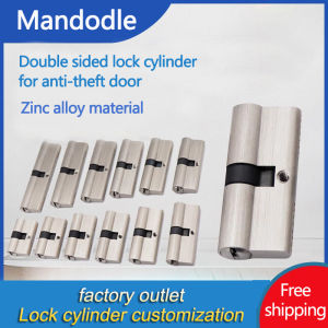 Indoor bedroom doors and windows 60 70 80 mm lock cylinder AB key anti-theft entrance zinc alloy aluminum alloy brass door lock