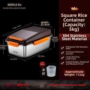 GEDO | Sealed Moisture-proof Insect-proof Thickened Home Grain Storage Container