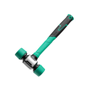 JUSTINLAU 1PC Solid Rubber Hammer Rubber Mallet Shock Resistant Hand Tool Non-Marking Rubber Head Hammer For Floor Tile Installa