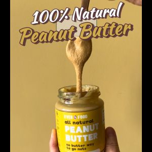 100% Pure Smooth Peanut Butter (No Sugar Salt or Oil Added) - Vegan & Keto Friendly (220g | 350g)