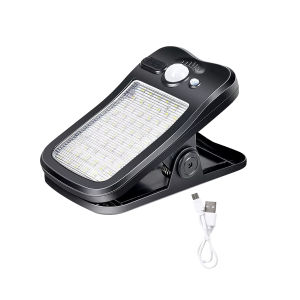 Extra Large Clip-on Solar Light with Motion Sensor Remote Control Outdoor Solar Wall Light 208LED Super Bright Garden Fence Lamp