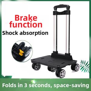 MLZH | Lightweight Foldable Brake-equipped 5-Wheel Roller Bag
