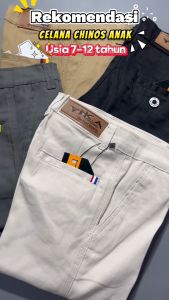 Celana Chinos Anak Laki-Laki Tanggung Usia 7 Sampai 12 Tahun Buat Lebaran