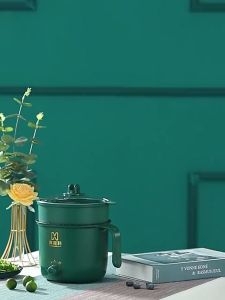 Nồi lẩu mini đa năng 2 tầng kèm giá hấp đa năng. Ca nấu mì điện