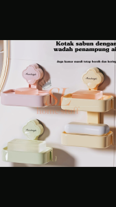 Tempat Sabun Batang Tempel Dinding Dengan tempat Untuk Menampung Air Sabun