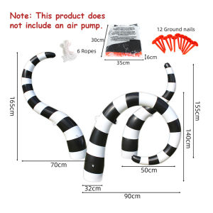Halloween Inflatable Giant Sandworm Decorations Large Halloween Outdoor Courtyard Inflation Toy for Festival Party Decor