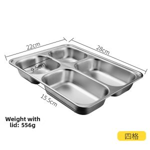 Olodo | Partitioned Stainless Steel Food Tray