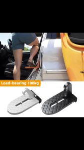 Car new doorstep Door Step Vehicle Folding Ladder Foot Pegs Easy Access to Car Rooftop with Safety Hammer for Car SUV
