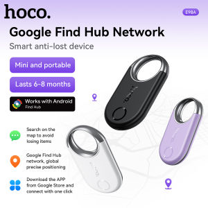 [Cho Android] Thiết bị định vị chống mất thông minh HOCO e98a thẻ thông minh Google Find My Device Network GPS Bộ định vị theo dõi thiết bị định vị bị mất Thiết bị định vị chống mất cho chìa khóa & thú cưng & xe hơi