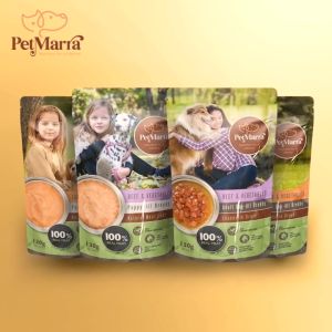 PetMarra Adult Dog Wet Food Pouch Chunks in Gravy Lamb & Vegetables Flavor 130g dogs pet foods pets all breeds