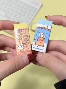 Capybara Eraser Cute School Student Cartoon Clean Without Debris Office Stationery Writing