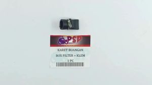 Karet Buangan Box Filter + Klem (Hitam) - Selang Saluran Pembuangan Bak CVT Hawa Filter Udara Honda Beat Vario 125 150 Scoopy Spacy PCX ADV