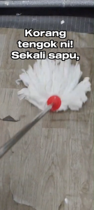 Happy Cabin 193g Cotton Mop Head Refill Super Absorbent Wet and Dry Floor Cleaning for Housewife Home Office
