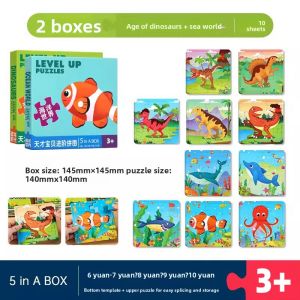 Yoursoulbird | Educational Dinosaur Jigsaw Puzzle for 2-6 Year Olds