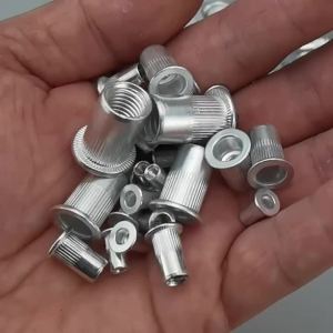 Bộ Dụng Cụ Ốc Vít Nhôm Đa Năng 70 Món/205 Món Đầu Ren Phẳng Khía Dùng Cho Các Dự Án Chế Tạo Kim Loại Tự Làm