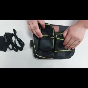Heavy Duty Construction Tool Belt Multi-Pocket Wrap Tools Bag with Adjustable Belt Detachable Tool Bags Pouch Waist Tool Apron