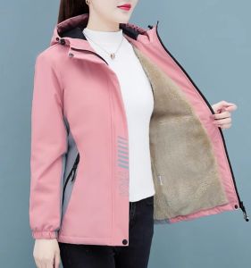 Áo Khoác Ngoài Nữ 2025 Mới Dày Dặn Rộng Rãi Cotton Thường Ngày Mùa Thu Đông Ngắn Áo Khoác Ngoài Thường Ngày