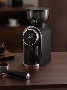 Coffee Bean Grinder Home Touch Screen Electric Conical Burr Grinder Small Hand Pour Over Coffee Italian Steel Core Grinder