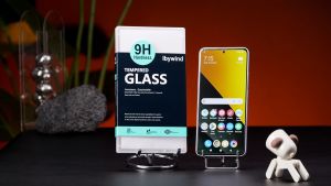 IBYWIND Tempered Glass Screen Protector For Xiaomi Poco M7 Pro 5G(2Pcs)1 Camera Lens Protector1 Backing Carbon Fiber FilmEasy Install