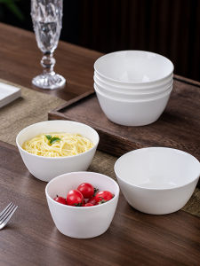 Jingdezhen Pure White Bone China Dinnerware Personalized Small Bowl Creative Japanese Style Fruit Salad Dessert Bowl