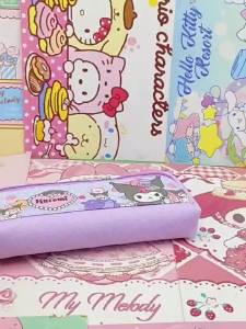 DreamBaby Tas Pensil Kapasitas Besar Karakter Kartun Kotak Pensil Resleting Tempat Alat Tulis