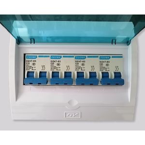 New 12/8 Ways Durable Flush Wall Distribution Panel Box with Circuit Breaker - High-Quality Electrical Panel for Home Improvement