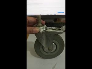 Roda Polos Abu-Abu 5\" plus Rem