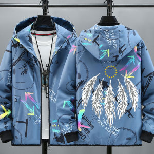 Trendy Autumn Jacket for Boys Colorful Student Coat Youthful Polyester Fabric Windproof Long Sleeve Zipper Closure Hooded Jacket