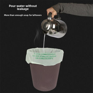 Compostable Trash Bags for Home Kitchen Office Toilet Biodegradable Waste Bags with Foldable Sealed Trash Can Eco Friendly Trash