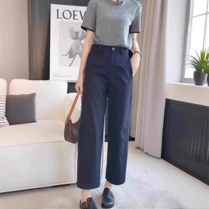 Quần dài nữ BINKAFENNY ống đứng rộng rãi cạp cao phong cách Hàn Quốc - mùa hè 2025