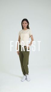Forest Ladies Premium Cotton Stretchable Round Neck Tee | Baju T Shirt Perempuan - 822436