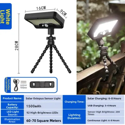 MLZH | Solar Outdoor Garden Light Super Bright Induction Magnetic Wall Lamp