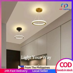 RIDI Tricolor chandelier led lights Aisle Lighting nordic ceiling light for living room bedroom corridor