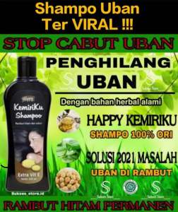 Happy Sampo Kemiriku Shampoo Penghitam Penyubur Perawatan Rambut Rontok Ekstrak Kemiri & Vit E BPOM Halal