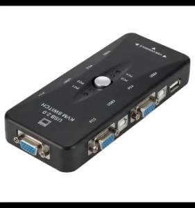 4 In 1 KVM Switch USB 2.0 VGA Splitter 1080P 2 Ports KVM Switcher for Printer Mouse Keyboard Pendrive HD VGA Switch Box Adapter