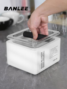 Acrylic Coffee Grind Bucket Anti-Slip Powder Residue Box  Style Coffee Storage Box Pure Color Handmade Dining Utensils