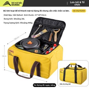BSWOLF | Bộ Ăn Ngoài Trời Chống Nóng Bằng Nhôm Đựng Được
