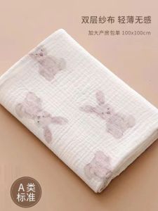 Pure Cotton Muslin Baby Wrap Summer Thin Bath Towel Newborn Infant Swaddle Blanket Children Coverlet Soft Fabric from China