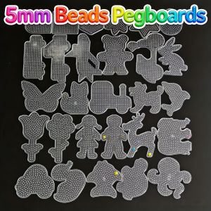 5mm Hama Beads Toy DIY Beads Tool Educational Tangram Jigsaw Puzzle Pegboard Art Template Kids Fuse Beads DIY Stencils Crafts
