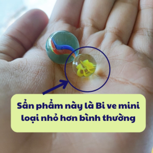 Combo 50 viên bi ve mini nhỏ bi thủy tinh 11.5mm Dùng làm đồ chơi hoặc trang trí