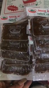 Tauco Asli Cap Cobek Rawit Pedas Halal 1 Renceng isi 10 Pcs