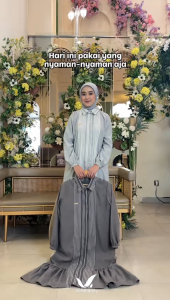 Delila One Set by Vente Daily / SETELAN TUNIK ATASAN REMAJA BAHAN SILK RAMADHAN LEBARAN RAYA EID MUSLIM