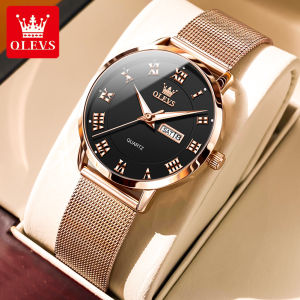 OLEVS Women Casual Watches Waterproof With Box Stainless Steel 2024 New Style Sale Original Elegance Luxury Luminous Calendar
