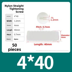 BAIRUITE | Insulated Plastic Screw Nylon Flat Head Set Screw