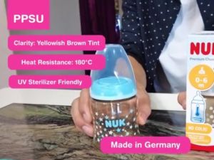 [150ml + 300ml ] NUK PPSU Wide Neck Feeding Bottle Baby Premium Choice+