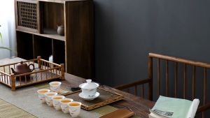 Bộ Ấm Chén Khải Pha Trà Bằng Sứ Trắng Bạch Định Thấu Quang