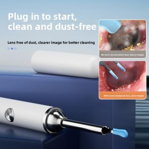 MONLEYTA | Ultra HD Visible Ear Spoon Professional Ear Cleaning Smart Ear Swab Endoscope Lighting Tool Stainless Steel Moisturizing