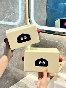 Acrylic Wall-Mounted Toilet Paper Box Bathroom Organizer Hand Towel Storage Holder No-Punching Required Kitchen Storage Rack