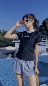 [Size MLXL] Bikini Đồ Bơi Nữ 2 Mảnh Năng Động Tay Ngắn Quần Hai Lớp Kín Đáo VATIXA BKN156